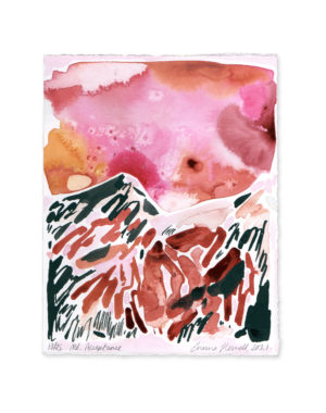 pink and red mountain emma howell
