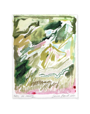 pink and green mountain emma howell