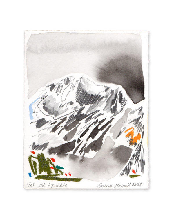 Mountain ink painting emma howell