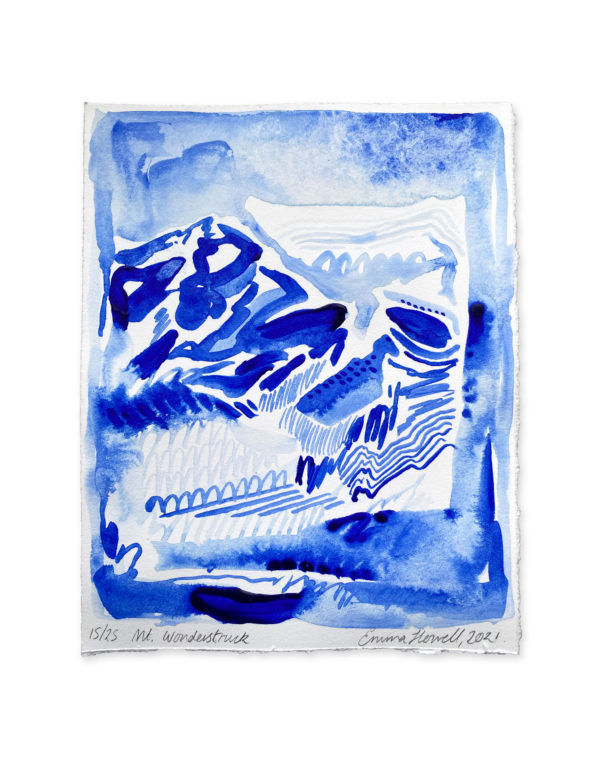 blue and white painting emma howell