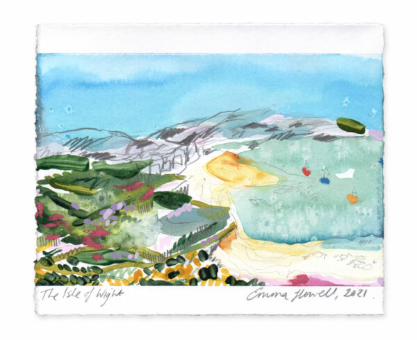 The Isle of Wight landscape painting emma howell