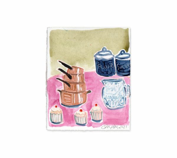 cupcakes and copper pans emma howell painting