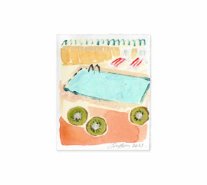 Kiwi swimming pool painting emma howell