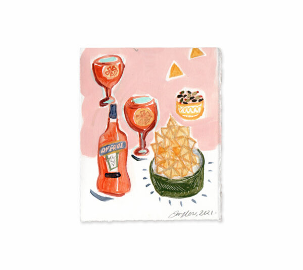 aperol nacho olives painting emma howell