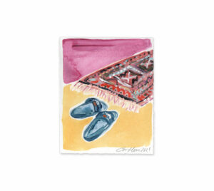 shoes rug painting emma howell