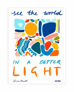 A Better Light Emma Howell Colourful Print