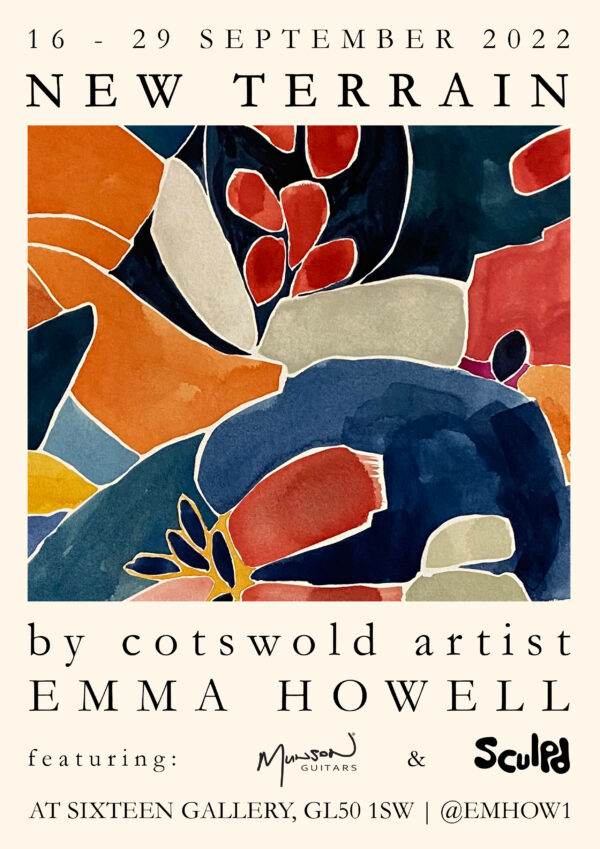 new terrain exhibition poster emma howell