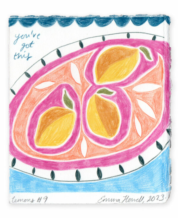 original lemon drawing emma howell