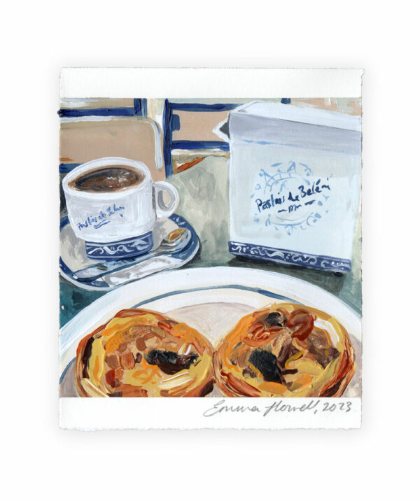 pasteis de nata painting emma howell original