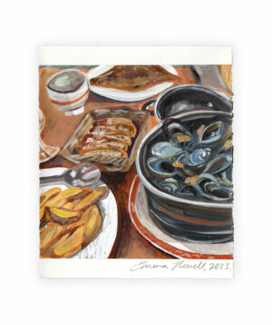 mussels and chips painting emma howell original