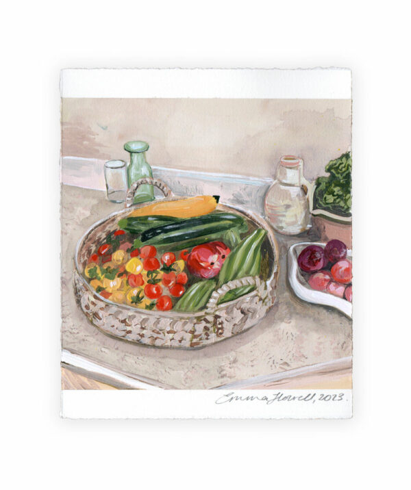 vegetable haul painting emma howell original