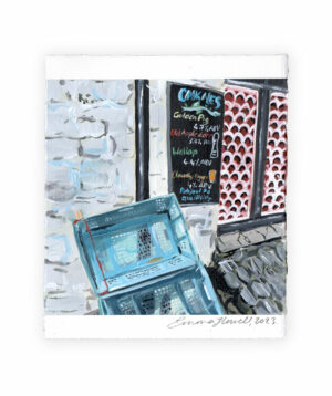 santorini pub sign emma howell painting original