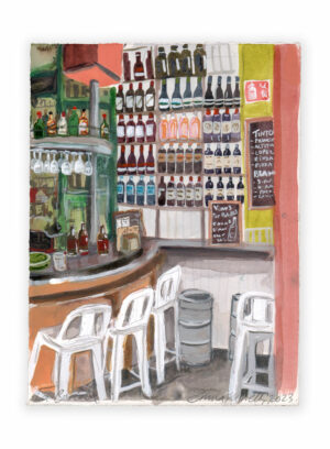 la bartola tapas bar emma howell original seville painting