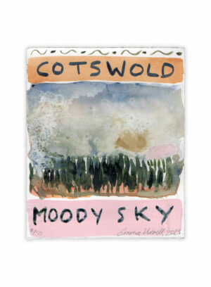 cotswold moody sky painting emma howell original