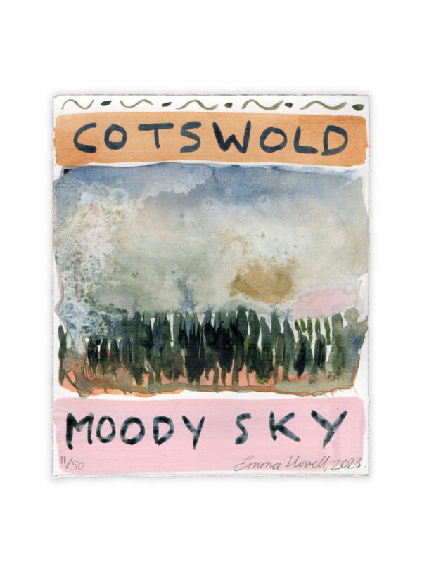 cotswold moody sky painting emma howell original